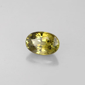 0.75克拉天然绿色翠榴石，椭圆形切割，6.3×4.2毫米，VVS-VS
