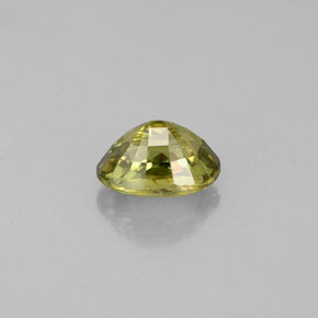 0.75克拉天然绿色翠榴石，椭圆形切割，6×4.1毫米，VVS-VS