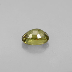 0.71克拉天然绿色翠榴石，椭圆形切割，5.9×4.2毫米，VS