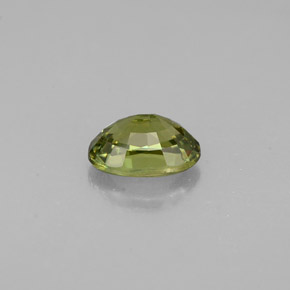 0.66克拉天然绿色翠榴石，椭圆形切割，6×4.2毫米，VVS-VS