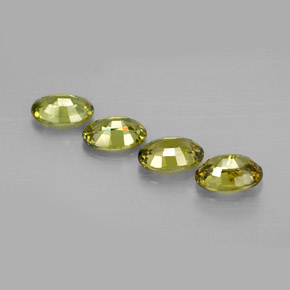 2.45天然绿色翠榴石，椭圆形切割，6×4.1毫米，VVS-VS
