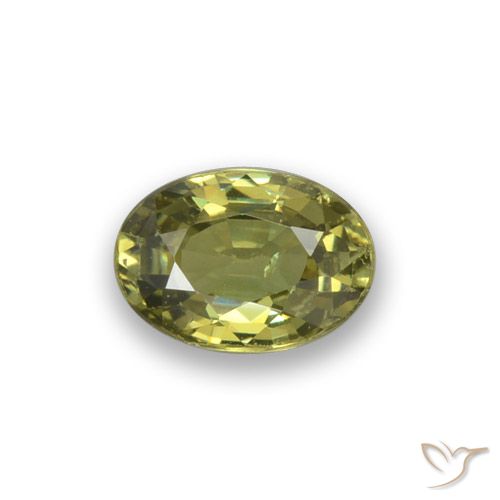 0.56ct 天然 中黄色 钙铁榴石, 椭圆形, VVS-VS