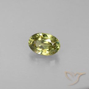 0.57ct 天然 中黄色 钙铁榴石, 椭圆形, VS