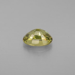 0.68克拉天然绿色翠榴石，椭圆形切割，6×4.1毫米，VS