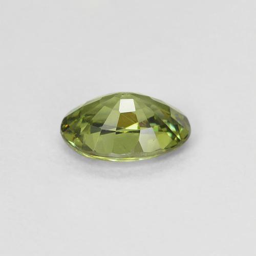 0.58克拉天然黄色翠榴石，椭圆形切割，6×4.2毫米，VS