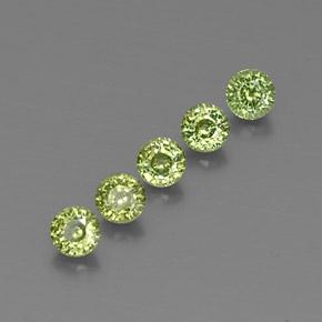 2.16天然绿色翠榴石，圆形切割，4.29毫米，VVS-VS