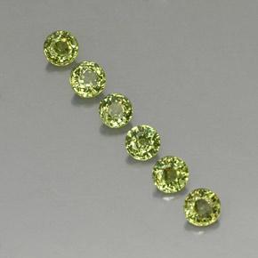 1.62天然绿色翠榴石，圆形切割，3.79毫米，VVS-VS