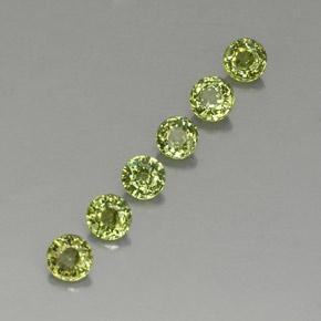 1.62天然绿色翠榴石，圆形切割，3.79毫米，VVS-VS