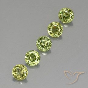 1.44克拉天然钙铁榴石，圆形的，VVS-VS