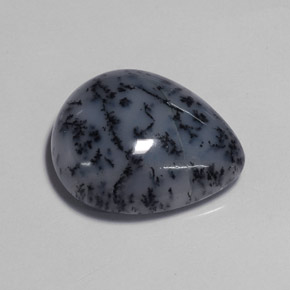 13.59克拉天然多色树枝玛瑙，梨形，20×16.9毫米，不透明