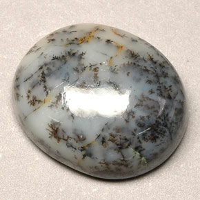 12.90克拉天然多色树枝玛瑙，椭圆形切割，18.4×15.2毫米，不透明
