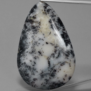 57.71克拉天然多色树枝玛瑙，梨形，30.5×44.2毫米，不透明
