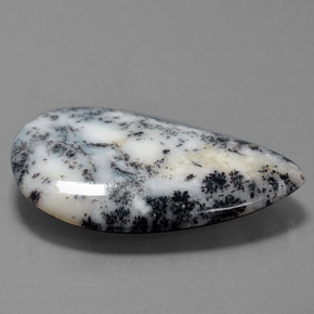 57.71克拉天然多色树枝玛瑙，梨形，30.5×44.2毫米，不透明