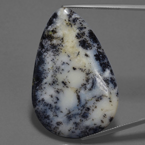 57.71克拉天然多色树枝玛瑙，梨形，30.5×44.2毫米，不透明