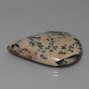 28.31克拉天然树枝状玛瑙，梨形，不透明