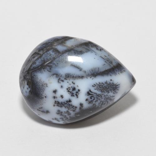 6.50克拉天然多色树枝玛瑙，梨形，16.1×12.2毫米，不透明