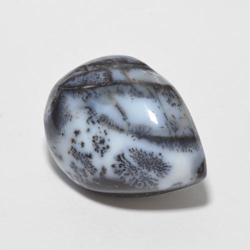 6.50克拉天然多色树枝玛瑙，梨形，16.1×12.2毫米，不透明