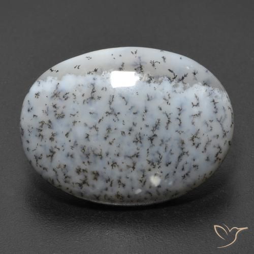 11.20ct 天然 彩色 树枝状玛瑙, 椭圆形, 不透明