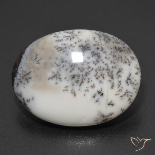 9.34ct 天然 彩色 树枝状玛瑙, 椭圆形, 不透明