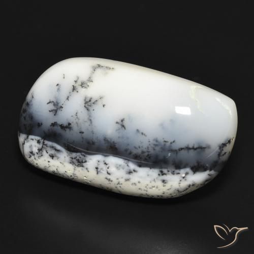 30.95克拉天然树枝状玛瑙，花式切割，不透明