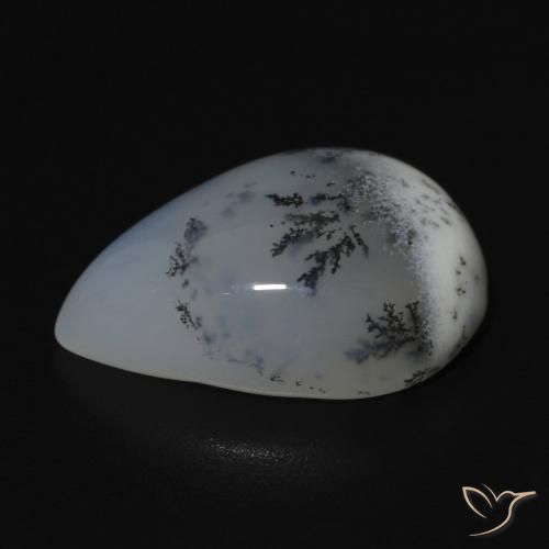 9.52克拉天然树枝状玛瑙，梨形，不透明