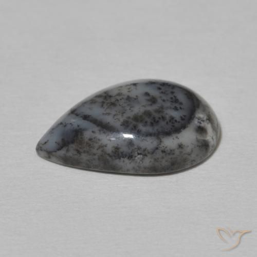 2.90克拉天然树枝状玛瑙，梨形，不透明