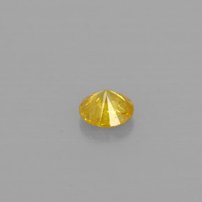 0.11克拉天然黄色钻石，圆形切割，3.02毫米，SI-I1