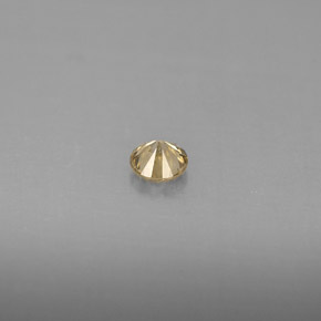 0.20克拉天然黄色钻石，圆形切割，3.65毫米，VS