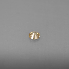 0.14克拉天然黄色钻石，圆形切割，3.32毫米，VS