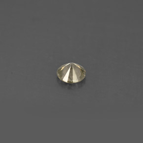 0.17克拉天然黄色钻石，圆形切割，3.65毫米，VS