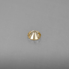0.17克拉天然黄色钻石，圆形切割，3.56毫米，VS