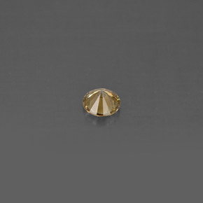 0.14克拉天然黄色钻石，圆形切割，3.36毫米，VS