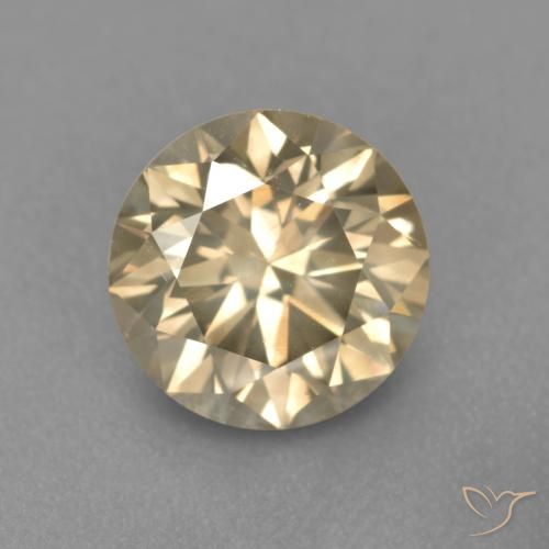 1.67ct 天然 白兰地 钻石, 圆形的, SI