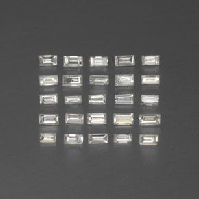 0.42天然白色钻石，长方形切工，2.2×1.1毫米，SI