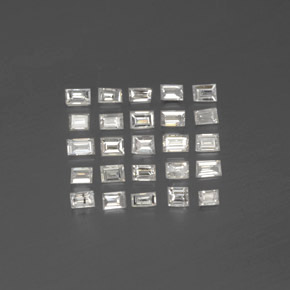 天然白色钻石，长方形切工，1.9×1.3毫米，SI