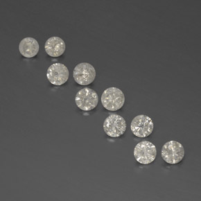 克拉天然钻石，圆形切割，SI
