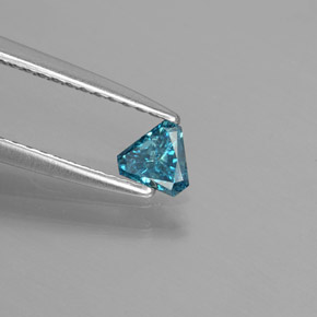 0.18克拉天然钻石，三角形，4.4×3.9毫米，SI