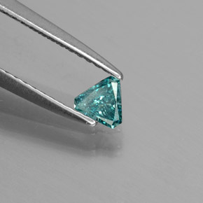 0.14克拉天然钻石，三角形，4.3×3.7毫米，SI