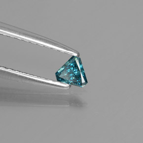 0.11克拉天然钻石，三角形，3.8×3.2毫米，SI