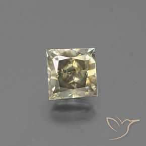 2.09ct 天然 白兰地 钻石, 正方形, SI