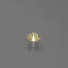 0.16克拉天然黄色钻石，圆形切割，3.42毫米，SI