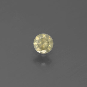 0.13克拉天然黄金色钻石，圆形切割，3.21毫米，SI