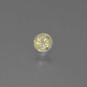 0.14克拉天然黄色钻石，圆形切割，3.28毫米，SI