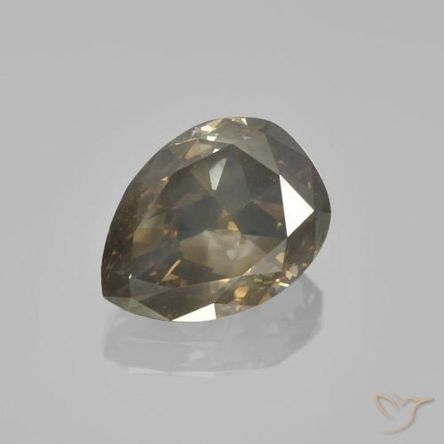 1.81ct 天然 深干邑 钻石, 梨形, VS