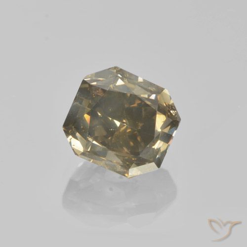 1.36ct 天然 暖棕 钻石, 祖母绿式切割, VS-SI