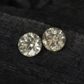 0.23天然黄色钻石，圆形切割，3.02毫米，VS-SI