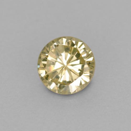 0.11克拉天然金色钻石，圆形切割，3.07毫米，VVS-VS