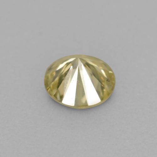 0.11克拉天然金色钻石，圆形切割，3.07毫米，VVS-VS