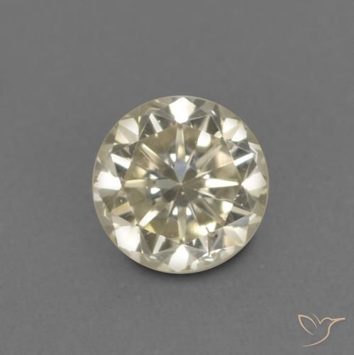 0.14ct 天然 香槟色 钻石, 圆形的, VVS-VS