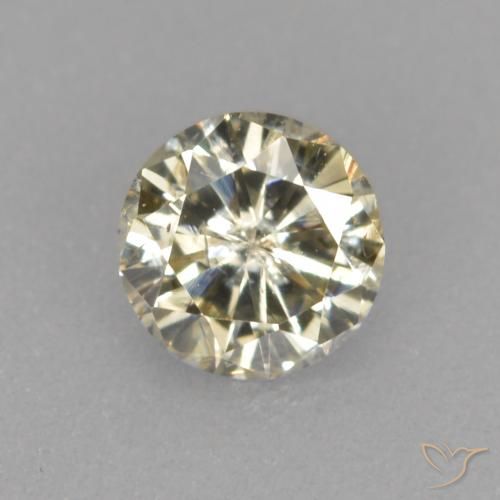 0.20ct 天然 香槟色 钻石, 圆形的, VS-SI